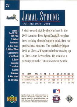 2001 Upper Deck Minors Centennial #27 Jamal Strong Back