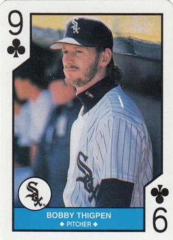 1990 U.S. Playing Card Co. Major League All-Stars Playing Cards #9♣ Bobby Thigpen Front
