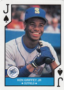 1990 U.S. Playing Card Co. Major League All-Stars Playing Cards #J♠ Ken Griffey Jr. Front