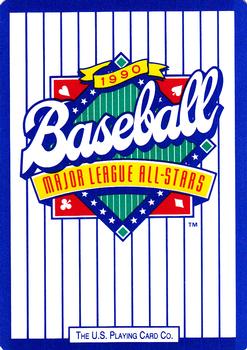 1990 U.S. Playing Card Co. Major League All-Stars Playing Cards #WILD Mark McGwire / Jose Canseco Back