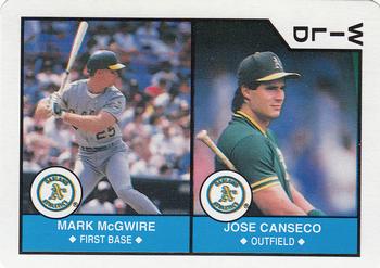 1990 U.S. Playing Card Co. Major League All-Stars Playing Cards #WILD Mark McGwire / Jose Canseco Front