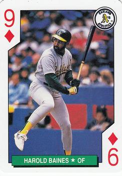 1991 U.S. Playing Card Co. Major League All-Stars Playing Cards #9♦ Harold Baines Front
