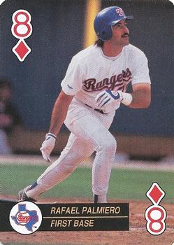 1992 U.S. Playing Card Co. Baseball Aces Playing Cards #8♦ Rafael Palmeiro Front