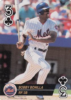 1994 Bicycle Aces Playing Cards #3♣ Bobby Bonilla Front