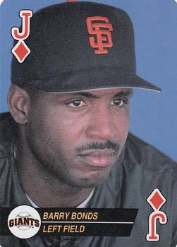 1994 Bicycle Aces Playing Cards #J♦ Barry Bonds Front