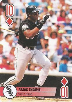 1995 Bicycle Aces Playing Cards #10♦ Frank Thomas Front