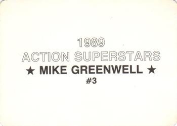 1989 Action Superstars (unlicensed) #3 Mike Greenwell Back