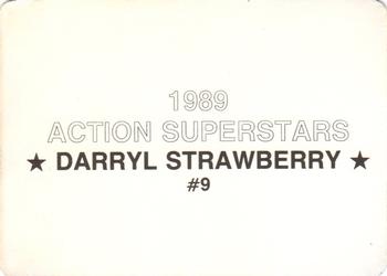 1989 Action Superstars (unlicensed) #9 Darryl Strawberry Back