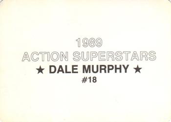 1989 Action Superstars (unlicensed) #18 Dale Murphy Back