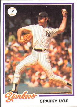 1978 Topps Burger King New York Yankees #9 Sparky Lyle Front