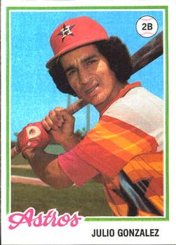 1978 Topps Burger King Houston Astros #13 Julio Gonzalez Front