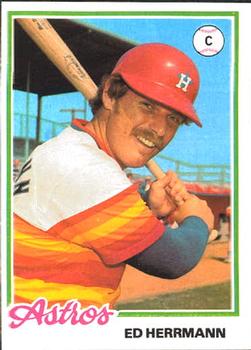 1978 Topps Burger King Houston Astros #3 Ed Herrmann Front