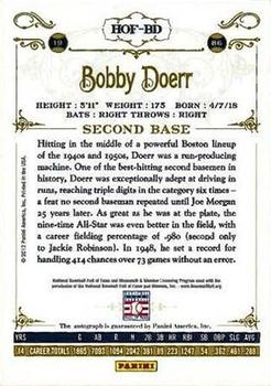 2012 Panini Cooperstown - Signatures #HOF-BD Bobby Doerr Back