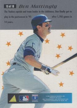 1996 Pinnacle - Essence of the Game #15 Don Mattingly Back