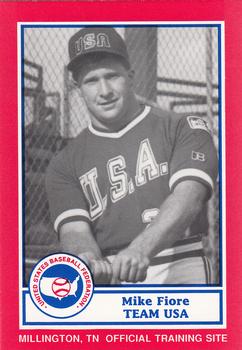 1990 Pan Am Team USA Red BDK #6 Mike Fiore Front