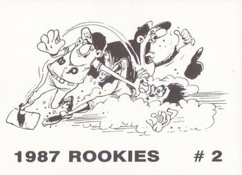 1987 Rookies (Cartoon Back, unlicensed) #2 Matt Williams Back