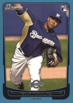2012 Bowman Draft Picks & Prospects - Blue #48 Wily Peralta Front