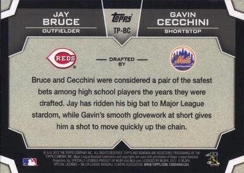 2012 Bowman Draft Picks & Prospects - Dual Top 10 Picks #TP-BC Jay Bruce / Gavin Cecchini Back