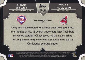 2012 Bowman Draft Picks & Prospects - Dual Top 10 Picks #TP-UN Chase Utley / Tyler Naquin Back