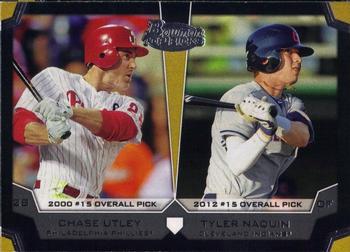 2012 Bowman Draft Picks & Prospects - Dual Top 10 Picks #TP-UN Chase Utley / Tyler Naquin Front