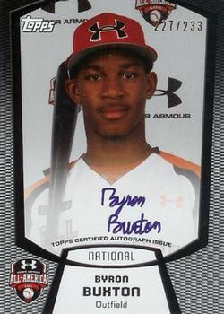 2012 Bowman Draft Picks & Prospects - Under Armour All-America Game Autographs #UA-BB Byron Buxton Front