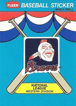 1989 Fleer - Team Stickers #NNO Atlanta Braves Front