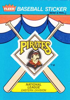 1989 Fleer - Team Stickers #NNO Pittsburgh Pirates Front