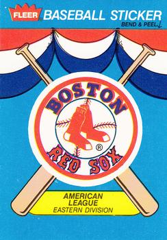 1989 Fleer - Team Stickers #NNO Boston Red Sox Front