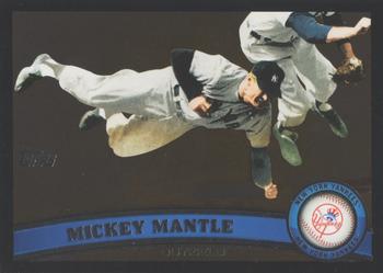 2011 Topps - Black Border #7 Mickey Mantle Front