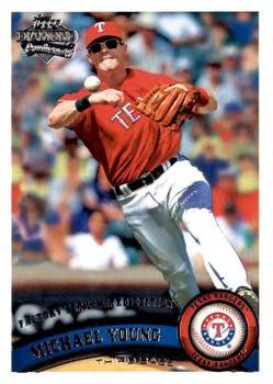 2011 Topps - Diamond Anniversary Limited Edition #320 Michael Young Front