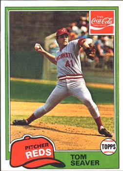 1981 Topps Coca-Cola Cincinnati Reds #10 Tom Seaver Front