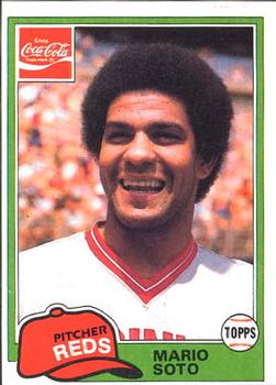 1981 Topps Coca-Cola Cincinnati Reds #11 Mario Soto Front