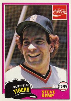 1981 Topps Coca-Cola Detroit Tigers #4 Steve Kemp  Front
