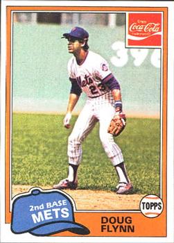 1981 Topps Coca-Cola New York Mets #2 Doug Flynn  Front
