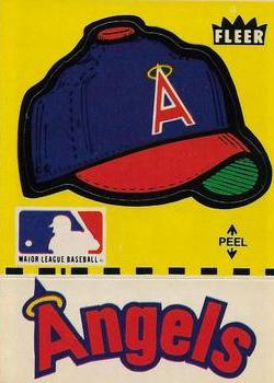 1982 Fleer - Team Stickers #NNO California Angels Cap Front