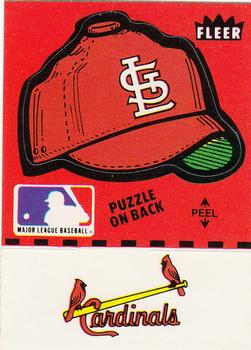 1982 Fleer - Team Stickers #NNO St. Louis Cardinals Cap Front