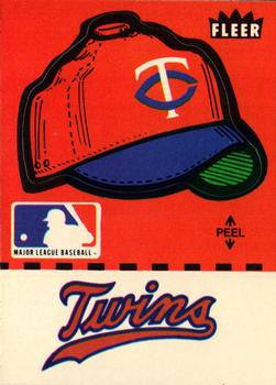 1982 Fleer - Team Stickers #NNO Minnesota Twins Cap Front