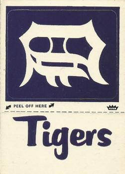 1982 Fleer - Team Stickers #NNO Detroit Tigers Monogram Front