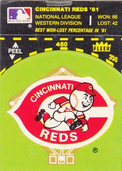 1982 Fleer - Team Stickers #NNO Cincinnati Reds Baseball Diamond Front
