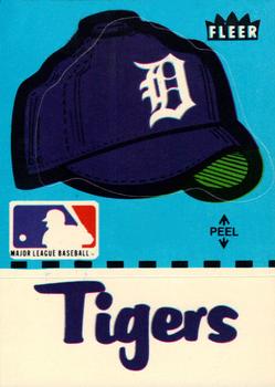 1982 Fleer - Team Stickers #NNO Detroit Tigers Cap Front