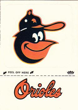 1982 Fleer - Team Stickers #NNO Baltimore Orioles Monogram Front