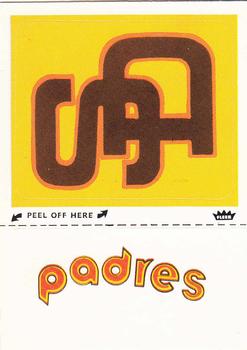 1982 Fleer - Team Stickers #NNO San Diego Padres Monogram Front