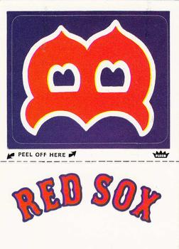 1982 Fleer - Team Stickers #NNO Boston Red Sox Monogram Front