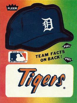 1983 Fleer - Team Stickers #NNO Detroit Tigers Cap Front