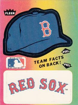 1984 Fleer - Team Stickers #NNO Boston Red Sox Cap Front