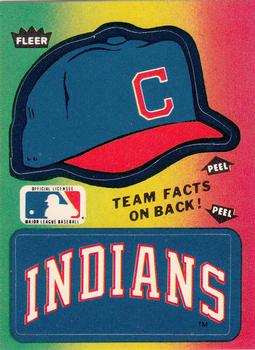 1984 Fleer - Team Stickers #NNO Cleveland Indians Cap Front