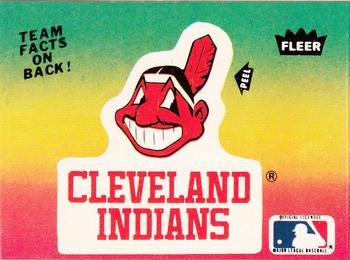 1984 Fleer - Team Stickers #NNO Cleveland Indians Logo Front
