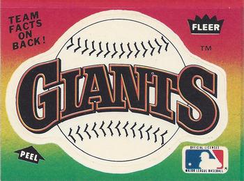1984 Fleer - Team Stickers #NNO San Francisco Giants Logo Front