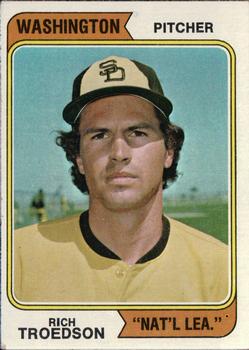 1974 Topps #77 Rich Troedson Front