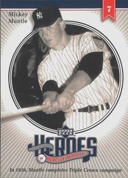 2002 Upper Deck Prospect Premieres - Heroes of Baseball: Mickey Mantle #HMM2 Mickey Mantle  Front